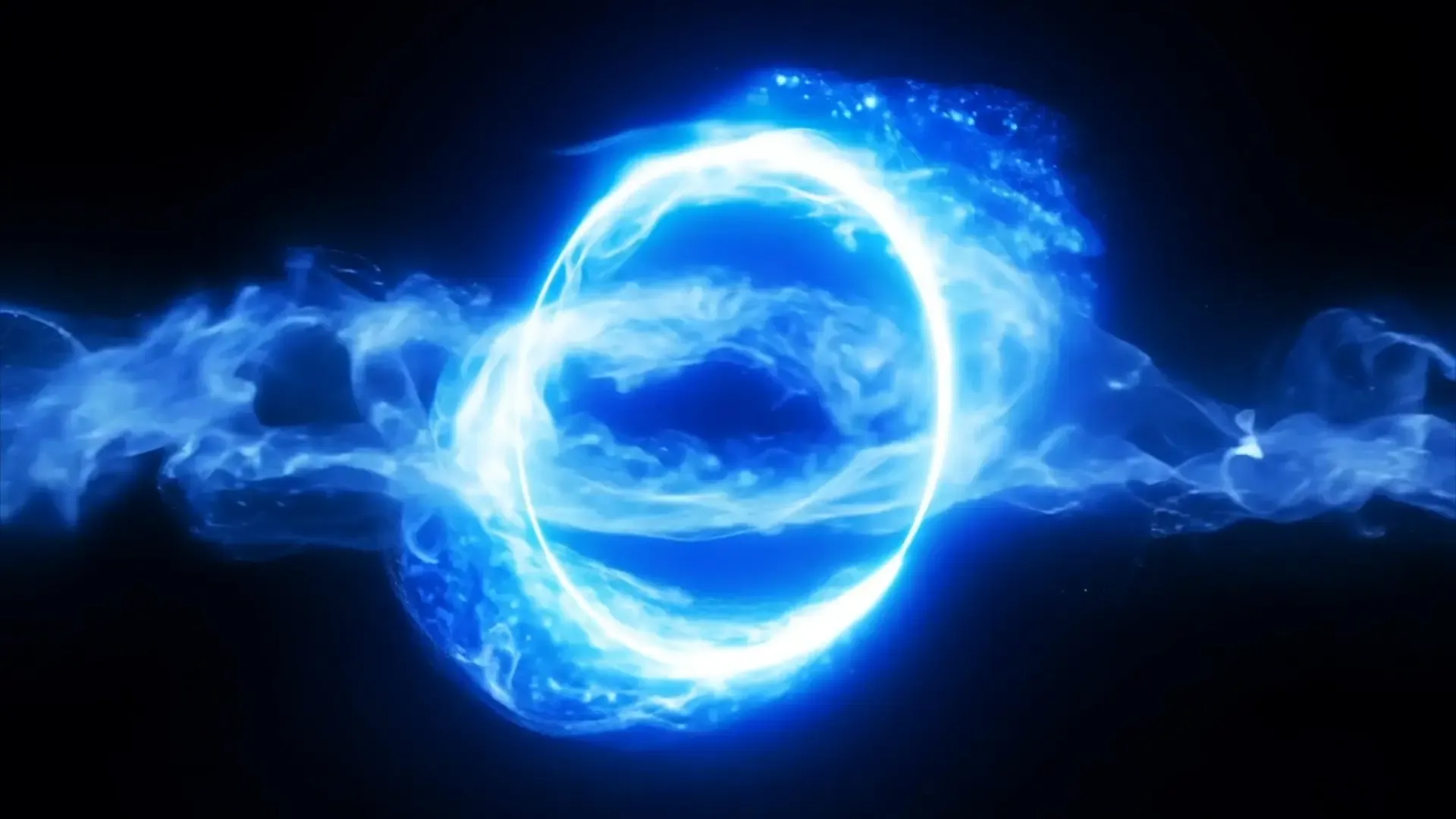 Celestial Blue Burst Logo Animation Background